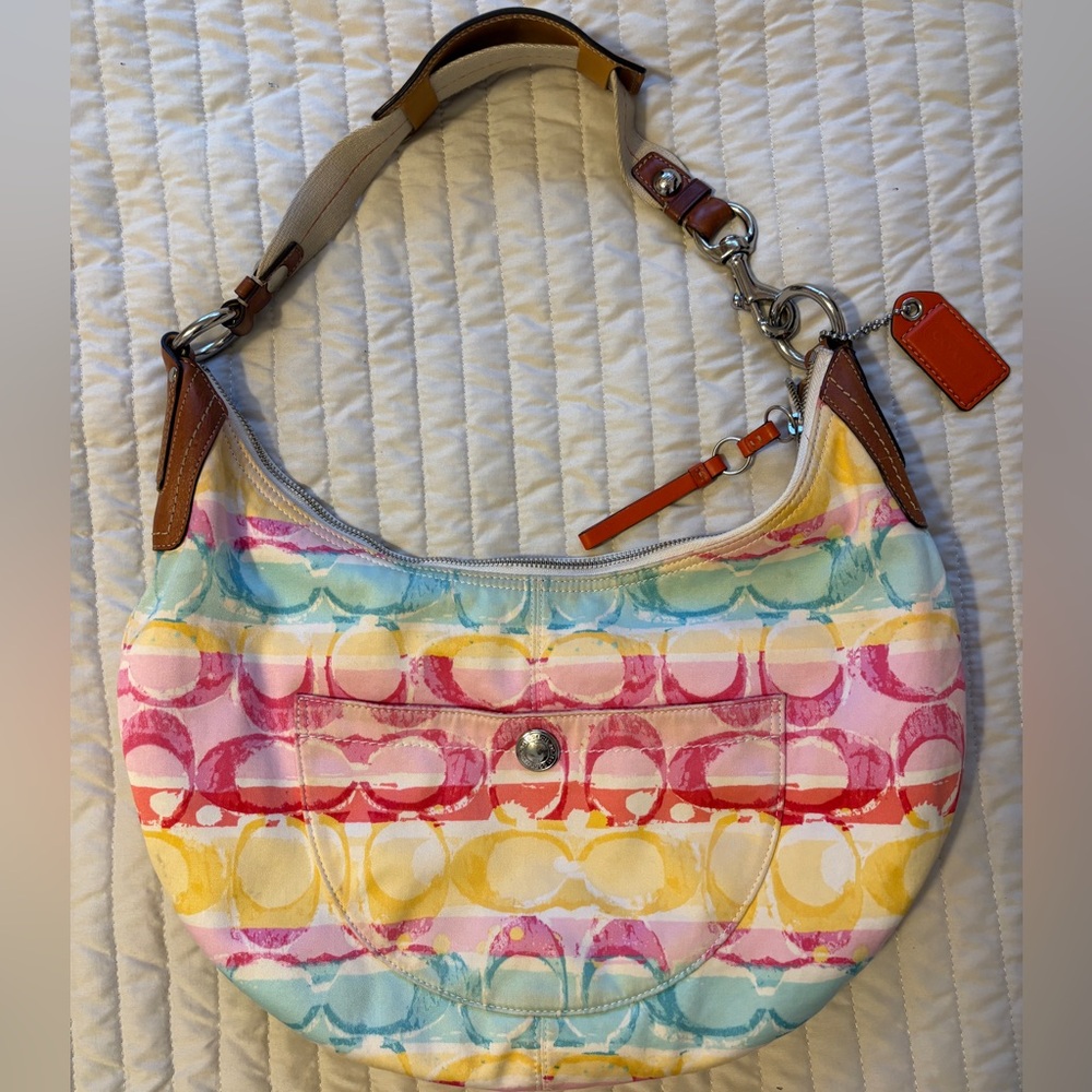 COACH SOHO multicolor large shoulder bag✨